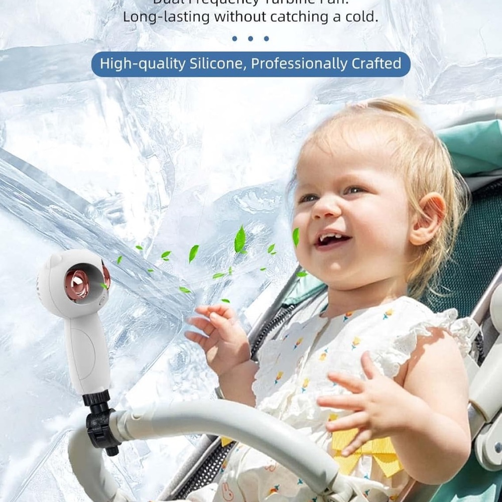 Stroller fan with  aromatherapy option